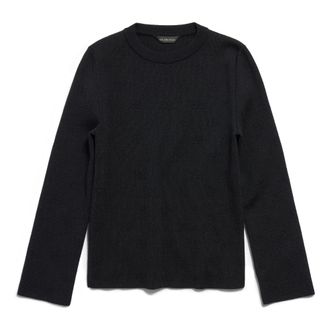 Balenciaga (WMNS) Balenciaga BB Allover Cropped Sweater Black 793613T52151000