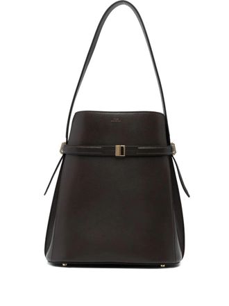 Toteme Belted Leather Bucket Bag