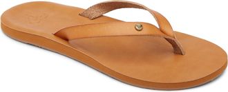 Roxy Zehentrenner ROXY JYLL III, Damen, Gr. 42, braun (cognac), Synthetik, Schuhe Zehentrenner