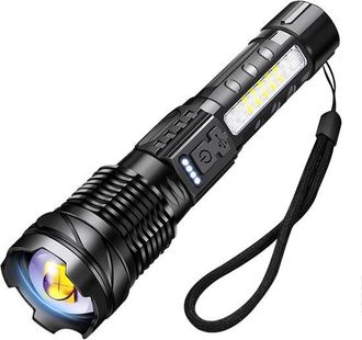 No Brand Linterna Militar - Linterna Militar Recargable - Linterna Led Recargable - Linterna Recargable
