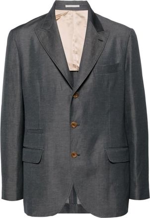 Brunello Cucinelli Charcoal Tailored Blazer, Brand Size 50 (US Size 40)