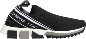 Dolce & Gabbana Black Slip On Sorrento Low Top Sneakers Womens Shoes