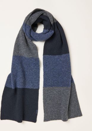 Fat Face FatFace Navy Leo Colourblock Scarf