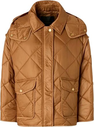 Pinko Piumino trapuntato con cappuccio - Marrone