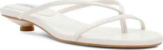 Steve Madden Terry Kitten Heel Flip Flop in Bone Snake at Nordstrom, Size 7.5