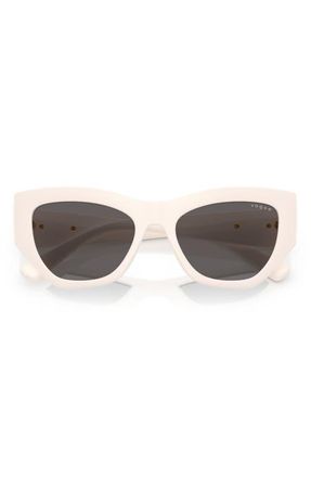 Vogue Eyewear 53mm Irregular Sunglasses in Black White at Nordstrom