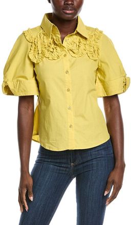 Gracia Ruffled Work Shirt