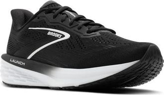 Brooks Launch 12 Running Sneaker in Black/Grey/White at Nordstrom, Size 12.5