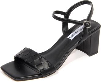 Steve Madden Zwarte Haddie Sandalen - Dames - Sandalen met hakken - Zwart - 37 1/2 EU - Schoenen