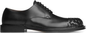 Bottega Veneta Intrecciato Toe Derby in 1000 Black at Nordstrom, Size 11Us