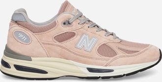 New Balance Made in UK 991v2 Sneakers Mahogany Rose / Siver