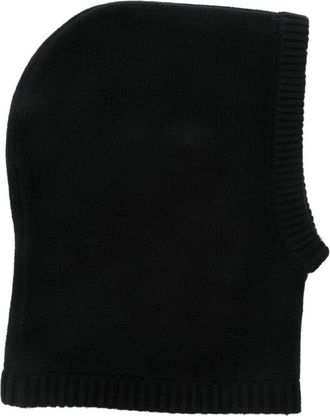 Soft Goat Cashmere Balaclava - Dames - Hoeden - Zwart - ONE Size - Kasjmier - Accessoires