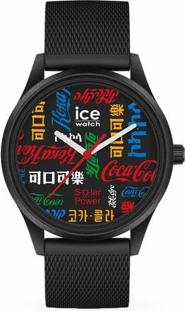 Ice Watch Analoog Horloge met Logo Wijzerplaat - unisex - Accessoires - Zwart - Maat: ONE Size