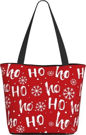AOOEDM Happy Christmas And Snowflake Ladies Shopping Bag 13x11x7in.The Perfect ValentineS Day Gift.It Is The Best ValentineS Day Gift For Mom, Daughter, Wife