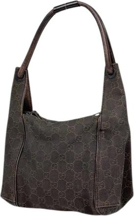 Gucci Pre-owned Shoulder Bags, female, Brown, Size: ONE SIZE Pre-owned Vintage Shoulder Bag