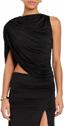 Amanda Uprichard Womens Leo Top In Black