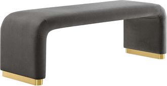 ModWay Koda Performance Velvet Waterfall Long Bench