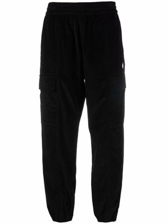 Marcelo Burlon Pantaloni sportivi Cross a coste - Nero