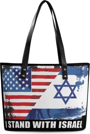 Generic I Stand with Israel Tote Bags for Women Cute Shoulder Purses Handbags
