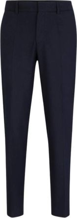 HUGO BOSS P-Genius CW 234 Broek - Heren - Nette broeken - Blauw - 4XL - Wol - Broeken