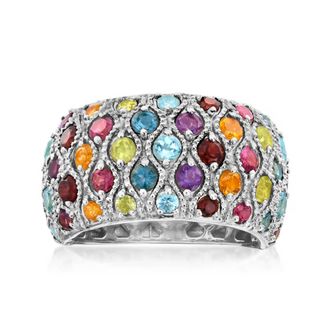 Ross-Simons 3.00- Multi-Gemstone Ring in Sterling Silver