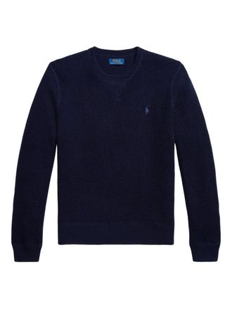 Polo Ralph Lauren knit embroidered sweater - Blue