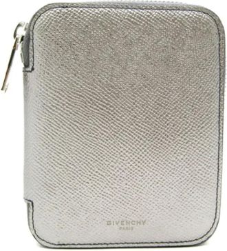 Givenchy Pre-owned Wallets, female, Gray, Size: ONE SIZE Pre-owned Leather Wallet