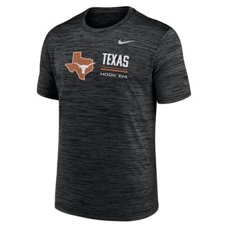 Nike Texas Sideline Velocity Nike Mens Dri-FIT College T-Shirt in Black | 02ER00ATXE-PCW