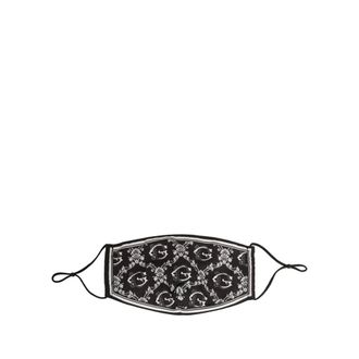 Dolce & Gabbana Logo Print Mondkapje - Heren - Accessoires - Zwart - Maat: ONE Size Katoen