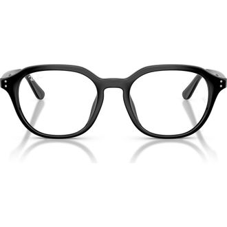 Ray-Ban 52mm Square Optical Glasses in Black at Nordstrom