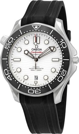 Omega Pre-owned Omega Seamaster Automatic Chronometer White Dial Mens Watch 210.32.42.20.04.001
