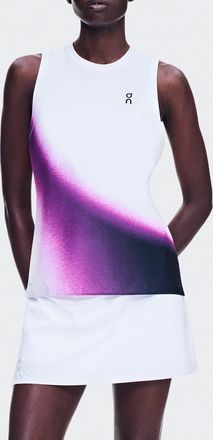 On Court Performance Swing Tank in White/cassis at Nordstrom, Size Medium