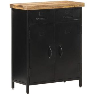 vidaXL Aparador De Madera De Mango Rugosa 60x30x76 Cm Vidaxl