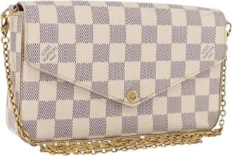 Louis Vuitton Pre-owned Vintage Portemonnee - Dames - Vintage Schoudertas - Wit - ONE Size - Vintage