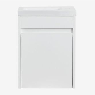 Sklum Sklum - Conjunto De Mueble De Ba&ntilde;o En Madera Con Lavabo Integrado Narek