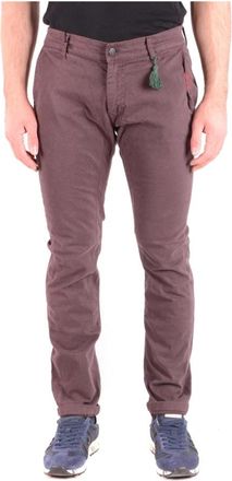 Daniele Alessandrini Stijlvolle Slim-Fit Broek - Heren - Slim Fit Broeken - Bruin - W32 - Broeken