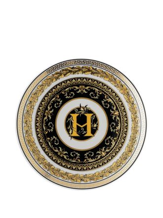 Versace Virtus Alphabet H verfraaid bord - Wit
