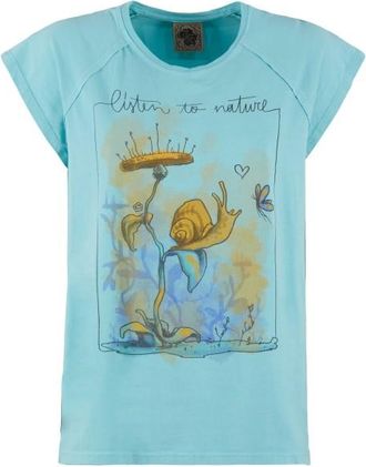 E9 Snail T-Shirt f&uuml;r Damen | blau