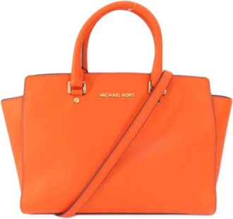 Michael Kors Pre-owned Handbags, female, Orange, Size: ONE SIZE Pre-owned Plastic handbags