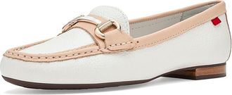 Marc Joseph New York Grand Street Mosaic Womens Shoes White & Champagne Pearlized Grainy : 10.5 M, Leather
