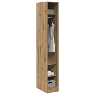Berkfield Home Wardrobe Artisian Oak 30x50x200 cm Engineered Wood in Brown | Size: 30 x 50 x 200 cm