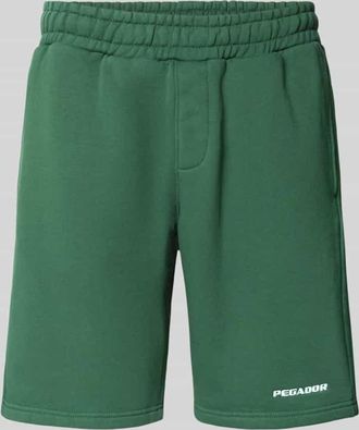 Pegador Shorts mit elastischem Bund und Logo-Stitching in Dunkelgruen, Gr&ouml;&szlig;e XL