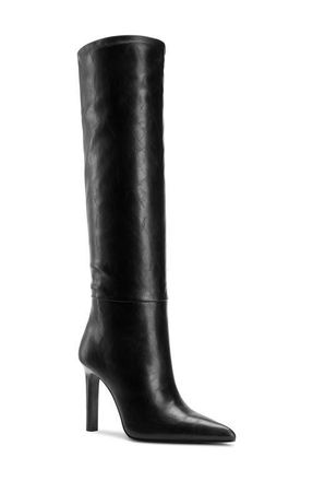 Femme LA The Soho Pointed Toe Knee High Boot in Black at Nordstrom, Size 5Us