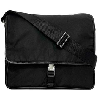 Prada Vintage, unisex, Zwart, ONE Size, Nylon, Pre-owned Nylon Cross Body Bag