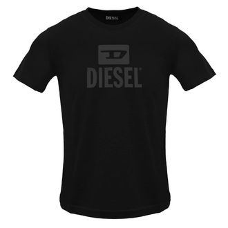 Diesel Heren Monotone Logo T-Shirt (Zwarte Kaviaar)