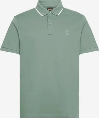 HUGO BOSS Mens Polo Shirt Stretch Cotton Light Green T-shirts And Polos