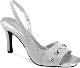 DKNY Beana Star Accent Slingback Sandal in Silver at Nordstrom, Size 8.5