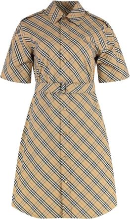 Burberry Shirt Dresses, female, Beige, 2XS, Cotton Shirtdress