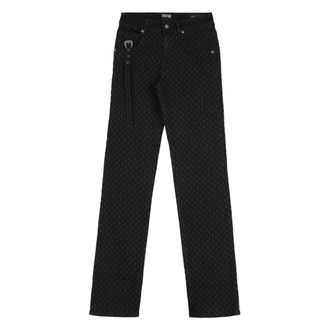 Versace Jeans Couture Jeans, Dames, Zwart, W29, Katoen, High-rise Slim Fit Jeans