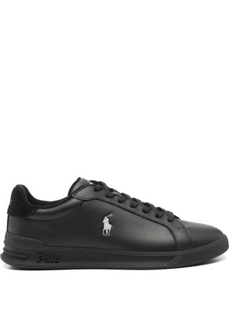 Polo Ralph Lauren Heritage Court II sneakers - men - Fabric/Rubber/Calf Leather - 13 - Black